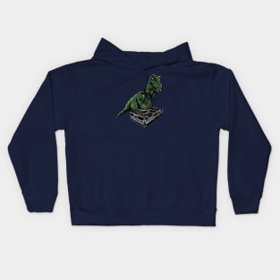 Poor T-Rex DJ Kids Hoodie